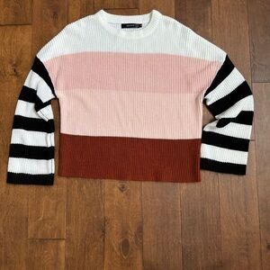 Colorblock Striped Sweater